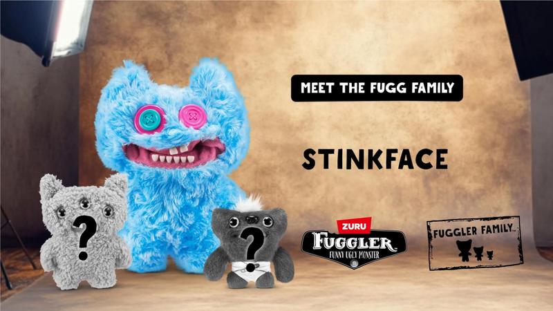 Brinquedo de pelúcia Fuggler Fugg Family da ZURU Funny Ugly